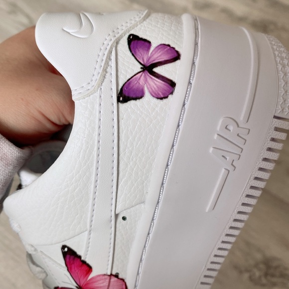 Nike Air Force low sage custom butterfly 🦋 - Picture 5 of 7